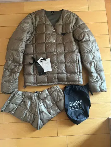 TAION EXTRA 다운 자켓 세트 M 카키