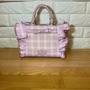 사만사 베가 체크 무늬 플러터 핸드백