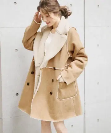 [ Heather ] 리버서블 보아 무스탕 코트