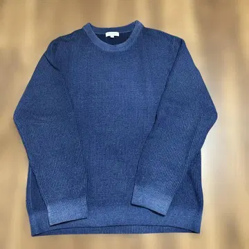 BEAUTY&YOUTH 다크 블루 리브 스웨터 XL