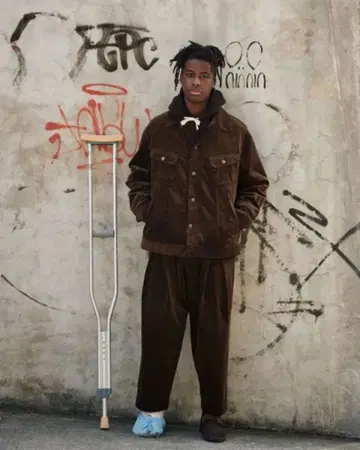 is-ness CORDUROY TUCK TROUSERS