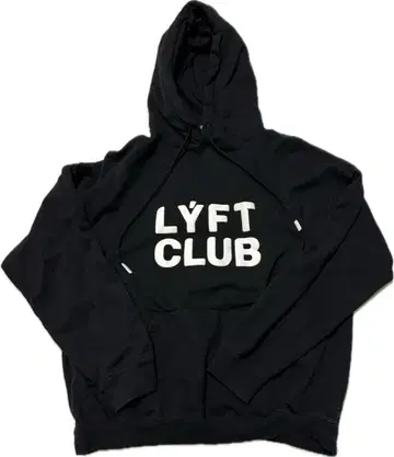 LYFT 후드 부착 후드티 블랙