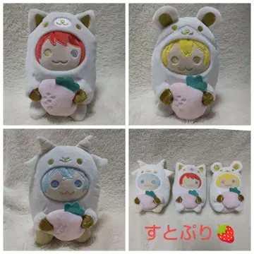 스토푸리  동물 봉제 인형 신호기 세트 리이누 코론 루토