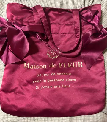 Maison de FLEUR 리본 토트백