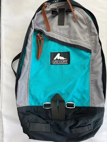 레어 GREGORY 은색 택 데이팩 터콰이즈 x 그레이