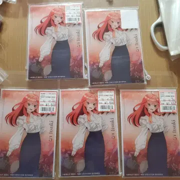 5등분의 신부 나카노 이츠키 아크릴 엽서 스탠드 5개