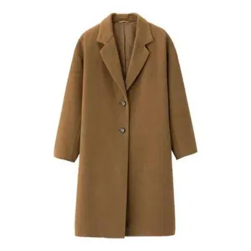 지유 울 블렌드 오버 사이즈 코트 SC