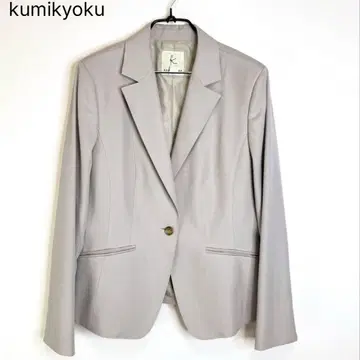 쿠미쿄쿠 빅 사이즈 울 원단 테일러드 자켓