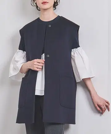 UNITED ARROWS 바이컬러 리버 베스트