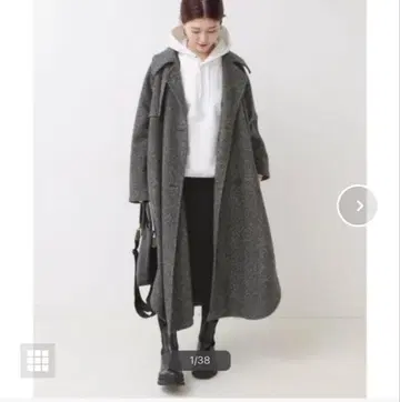 Spick&Span 코트 헤링본 롱 코트