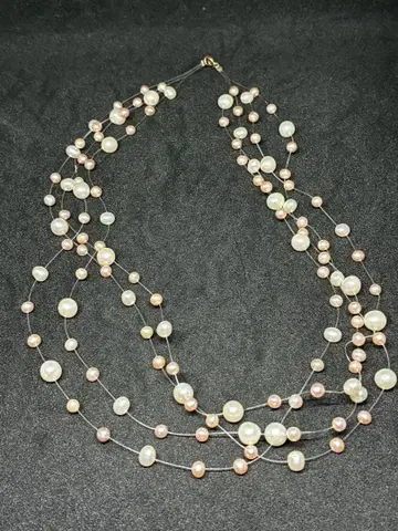 담수 펄 목걸이 k14 585