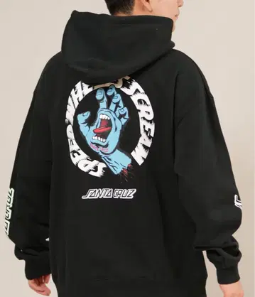 산타 크루즈 후드티 블랙