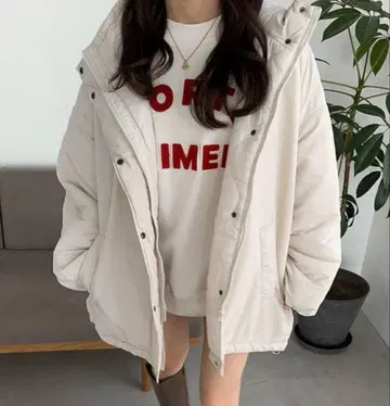 GRL 충전솜 다운 몬스터 후드티 코트