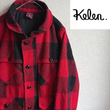 KELEN 매키노 자켓 블루종 버팔로 체크 M 케렌