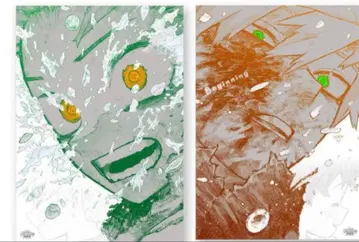 나의 히어로 아카데미아 원화전 A2 포스터 2장 세트 미도리야 카츠키