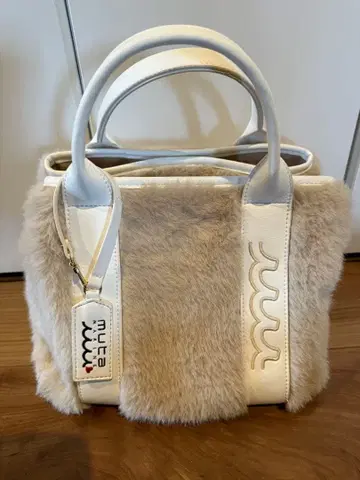 muta 토트백 화이트/베이지