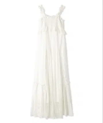 [ 미사용 새상품 ] Lily Brown: 패치워크 레이스 페플럼 원피스