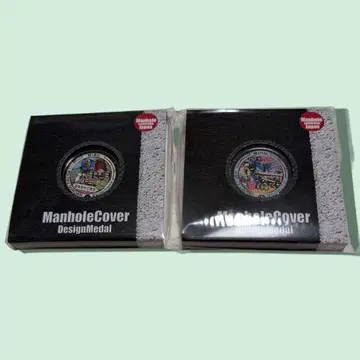 건담 맨홀 메달 2종류 2개 세트 미부마치 한정판 도치기현