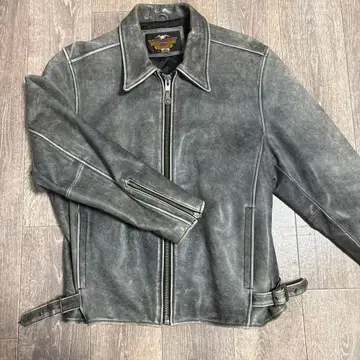 HARLEY DAVIDSON 가죽 자켓 L 사이즈 그레이