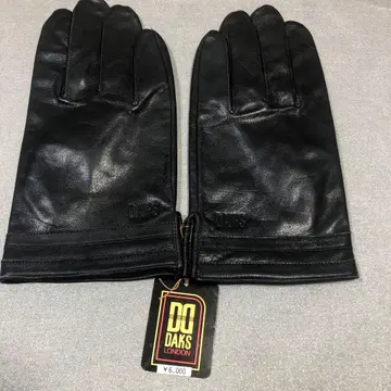 [계절 앞서감 미사용 택 포함] 일본제 DAKS 소가죽 장갑 25cm
