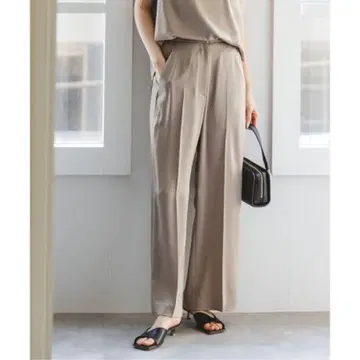 NOBLE 루나 새틴 컴포트 팬츠 베이지 36