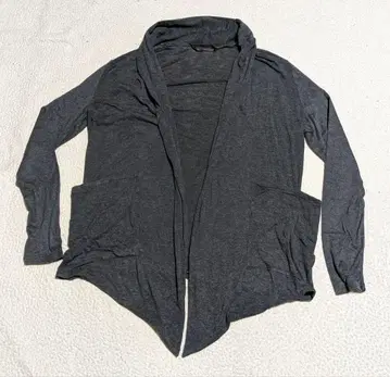 ato 다크 그레이 텐셀 숄카라 가디건