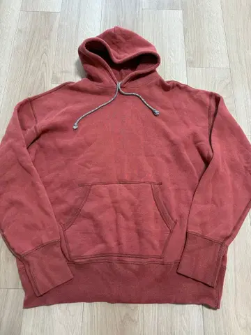 투 문 후드 맨투맨 투문 44/46 코랄 레드