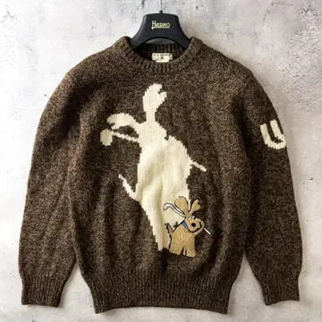 새상품급 MU SPORTS 미에코 우에사코 울 니트 스웨터 40 (M)