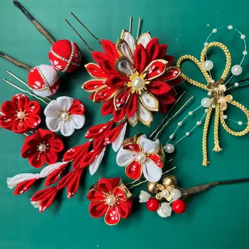 츠마미자이쿠 머리 장식 시치고산 성인식