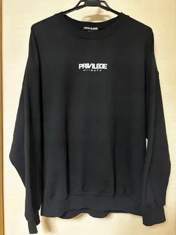 PRIVILEGE 백 프린트 맨투맨 블랙 XL