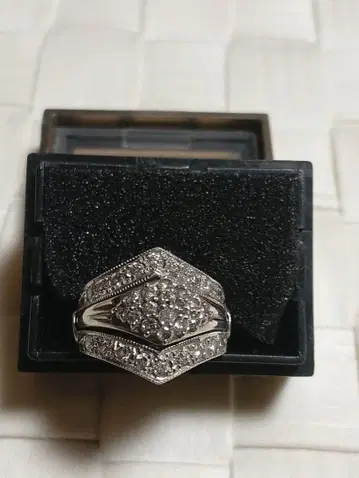 세련된 pt 더블 링