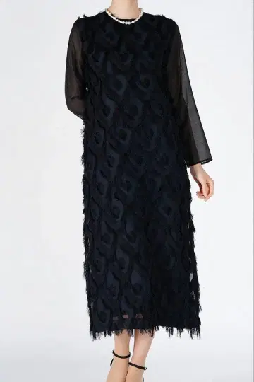 그린 라벨 릴랙싱 유나이티드 애로우즈 다크 네이비 드레스 긴팔