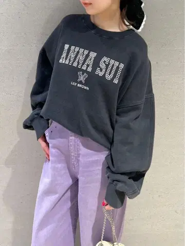 인기 ANNASUI x LILYBROWN 릴리 브라운 트레이닝복 블랙