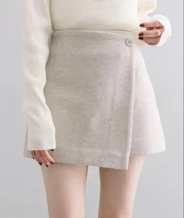 mystic 기모 랩 미니 치마바지