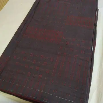 [ 새상품급 ] 기모노 앤티크 다크 그레이와 빨간색 무늬