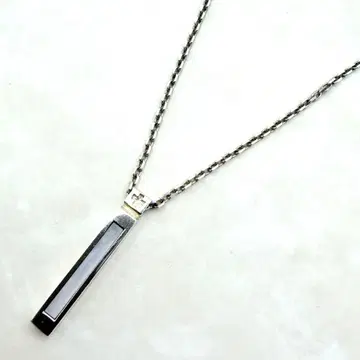 고품질 미쉘클랑 목걸이 silver 스털링 바 디자인