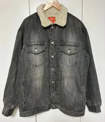 [ MACKDADDY ] 좋은 페이드 보아 안감 데님 자켓 XL 사이즈