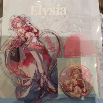 붕괴 3rd POPUP 엘리시아 아크릴 스탠드 캔뱃지