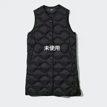 유니클로 울트라 라이트 다운 롱 베스트 S 사이즈 블랙 미사용
