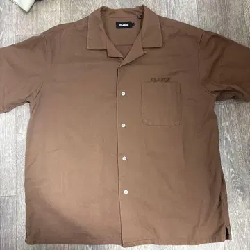 XLARGE 브라운 반팔 셔츠 L
