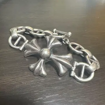 [ vintage ] silver925 각인 크로스 팔찌