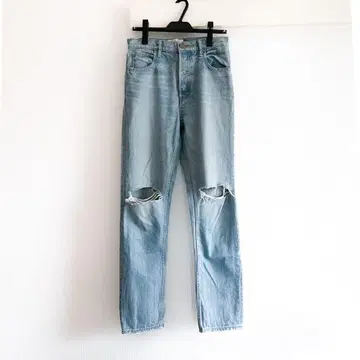 BLACK by MOUSSY 스트레이트 데님 라이트 블루