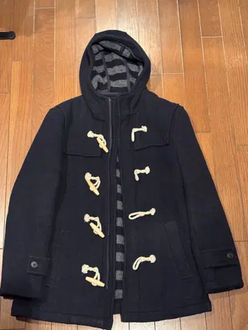 네이비 더플 코트 토글 버튼