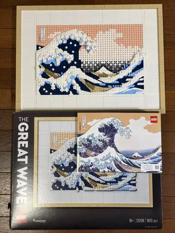 [ 완성품 ] LEGO 디 오리지널 아트 컬렉션 위대한 파도 31208