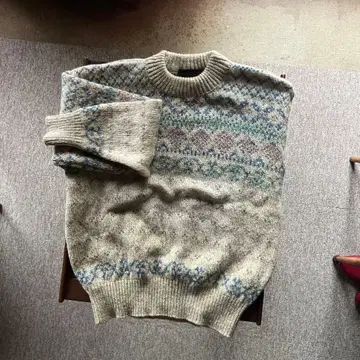 에디바우어 미사용 블랙택 80s 90s 두꺼운 원단 니트 스웨터