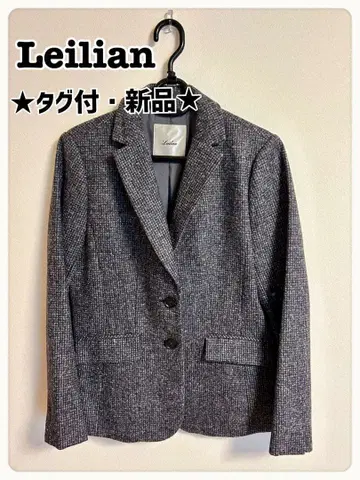 택 포함 새상품 Leilian 레리안 알파카 테일러드 자켓 9호