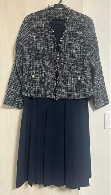 BLUEEAST 트위드 자켓 원피스 세레모니 세트