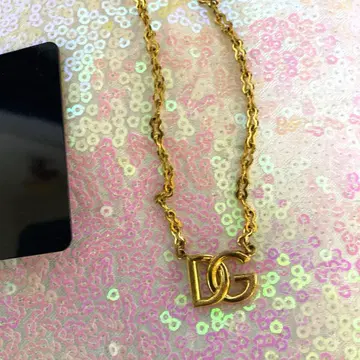 돌체앤가바나 D&G 로고 골드 목걸이