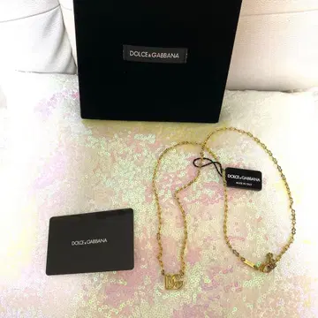 돌체앤가바나 D&G 로고 골드 목걸이