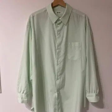 sulvam 민트 그린 긴팔 셔츠